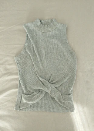 Camiseta gris sin mangas, estado: Muito bom, tamanho: S / 36 / 8, €6.00, €7.00 inclui Proteção do Comprador