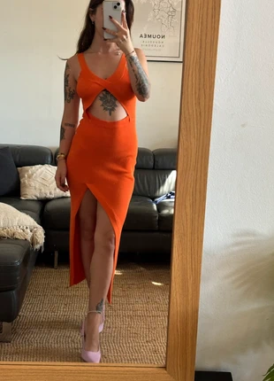 Robe longue fendue, marke: Orange, zustand: Gut, größe: S / 36 / 8, 5,00 €, 5,95 € inklusive Vinted-Käuferschutz