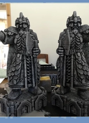 Statues nains pierre x2 lotr hobbit heroquest sigmar 40k warhammer d&d dnd JDR, brand: Accessoires, condition: Very good, €18.00, €19.60 includes Buyer Protection