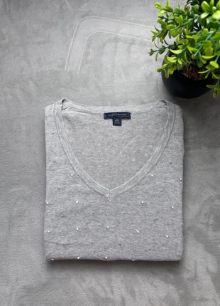 Pull fin femme Tommy Hilfiger gris clair col V taille S 100% coton, marque: Tommy Hilfiger, état: Très bon état, taille: S / 36 / 8, 10,90 €, 12,15 € Protection acheteurs incluse