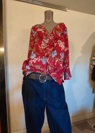 Blouse multicolore Bonprix – Taille 42 – État neuf, marca: Bonprix, estado: Novo sem etiquetas, tamanho: XL / 42 / 14, €10.00, €11.20 inclui Proteção do Comprador