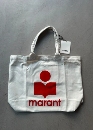Sac cabas Isabel Marant Yenky avec poche blanc logo rouge– neuf avec étiquette, marque: Isabel Marant, état: Très bon état, 85,00 €, 89,95 € Protection acheteurs incluse