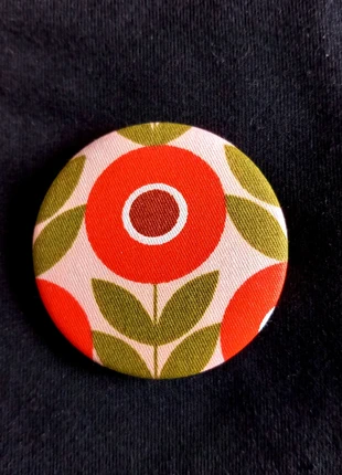 Broche tissu fleur vintage, merk: Creatrice, staat: Nieuw met prijskaartje, € 4,50, € 5,43 inclusief Kopersbescherming