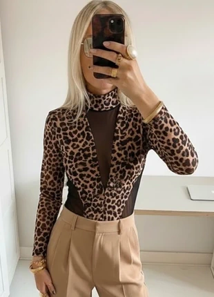 Body léopard noir sexy V transparent - élégant / chic / sexy taille S, brand: a mi manera, condition: New without tags, size: S / 36 / 8, €30.00, €32.20 includes Buyer Protection