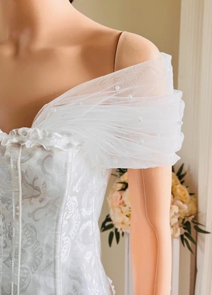 Ivory Removable Pearl Shoulder Straps, brand: etsy, condition: New without tags, size: M / 10, £15.00, £16.45 includes Buyer Protection