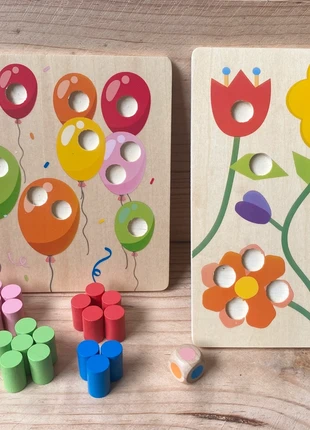 🌿 Jeu de tri des couleurs – Plateaux Montessori en bois (double face), marque: Montessori, état: Neuf avec étiquette, taille: 24-36 mois / 92 cm, 10,90 €, 12,15 € Protection acheteurs (Pro) incluse