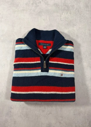 Pull Quart Zip Tommy Hilfiger Homme Multicolore - Taille L - Logo Brodé - NC211, marke: Tommy Hilfiger, zustand: Sehr gut, größe: L, 30,20 €, 32,41 € inklusive Vinted-Käuferschutz