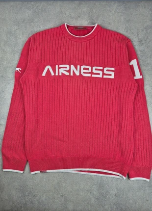 Pull Airness vintage Homme rouge col rond - Taille L, marke: Airness, zustand: Gut, größe: L, 15,00 €, 16,45 € inklusive Vinted-Käuferschutz