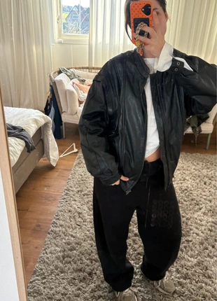 Echt leren bomberjas, maat L, merk: Vintage Dressing, staat: Heel goed, maat: L / 40 / 12, € 65,00, € 68,95 inclusief Kopersbescherming