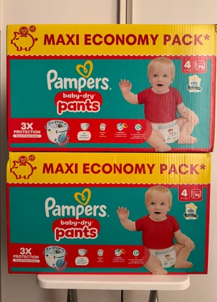 188 couches Pampers pants taille 4, brand: Pampers, condition: New with tags, size: 9–20 kg | 20–44 lb, €42.00, €44.80 includes Buyer Protection