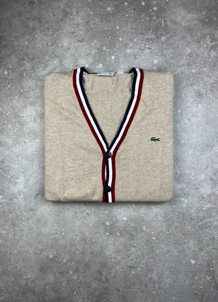 Gilet Cardigan À Boutons Lacoste Taille XL Homme Beige Bande Tricolore Logo Brodé 100% Coton #LA263, marque: Lacoste, état: Très bon état, taille: XL, 37,00 €, 39,55 € Protection acheteurs (Pro) incluse