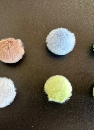 Lot de 6 pompon pour bijoux, merk: sansnom., staat: Nieuw zonder prijskaartje, maat: Universeel, € 2,00, € 2,80 inclusief Kopersbescherming