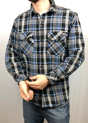 Chemise épaisse Dickies Bleu et Noir à carreaux, marque: Dickies, état: Bon état, taille: M, 14,99 €, 16,44 € Protection acheteurs (Pro) incluse