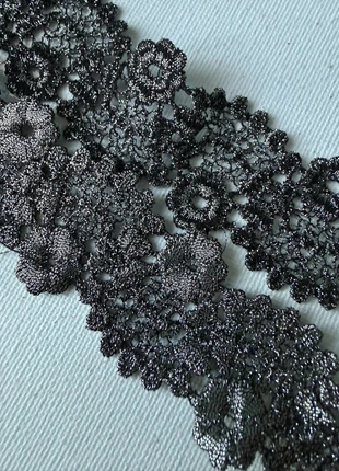 Dentelle argentée petites fleurs Angie par 1 mètre, brand: Dentelle argentée, condition: New without tags, €2.20, €3.01 includes Buyer Protection