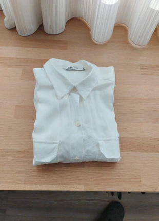 White blouse cozy M Zara, marque: Zara, état: Très bon état, taille: M / 38 / 10, 8,00 €, 9,10 € Protection acheteurs incluse