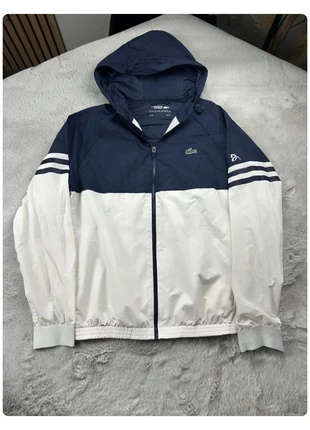 Veste Lacoste sport Novak Djokovic bleu et blanche M/L, brand: Lacoste Sport, condition: Very good, size: M, €45.00, €47.95 includes Buyer Protection Pro