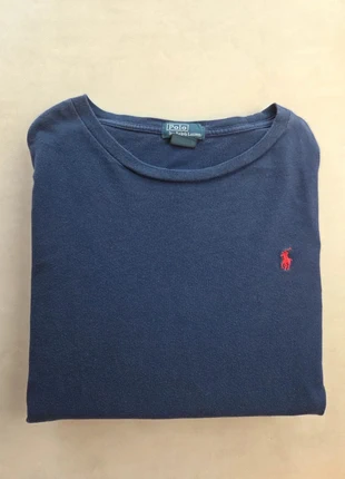 t-shirt manches longues polo ralph lauren bleu marine logo rouge homme taille xl, brand: Ralph Lauren, condition: Very good, size: XL, €15.00, €16.45 includes Buyer Protection
