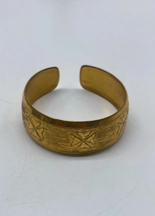 Bd8- Bracelet jonc plaqué or 24 carats – handmade in Malta – gravé à la main – vintage, marque: Vintage Dressing, état: Très bon état, 19,00 €, 20,65 € Protection acheteurs (Pro) incluse