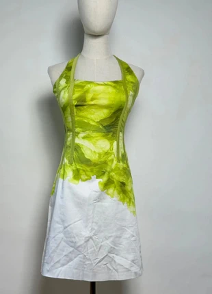 Bodycon dress Green and White vintage y2k XS, marke: Vintage Dressing, zustand: Sehr gut, größe: XS / 34 / 6, 10,00 €, 11,20 € beinhaltet Vinted-Käuferschutz Pro