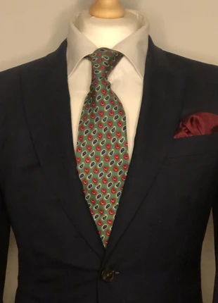 Vintage “Top Homme Paris” Silk Tie – Green Paisley Elegance, marque: Top Homme Paris, état: Très bon état, 24,00 €, 25,90 € Protection acheteurs incluse