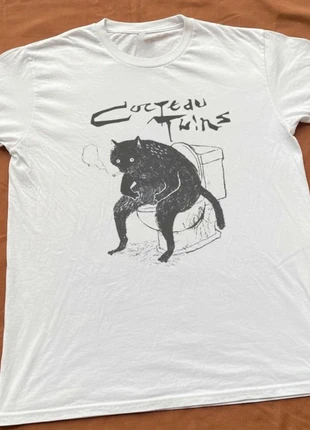 Cocteau Twins Cat Toilet Gildan T-Shirt - White - L, marque: Gildan, état: Neuf avec étiquette, taille: L, 22,00 €, 23,80 € Protection acheteurs incluse