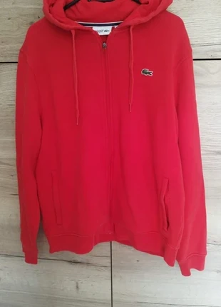Sweat à capuche Lacoste Rouge Zippé Taille XL, brand: Lacoste, condition: Very good, size: XL, €45.00, €47.95 includes Buyer Protection