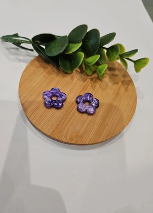 Pampille violette à pailette ( vendu sans creole ), brand: FIMO, condition: Very good, €2.00, €2.80 includes Buyer Protection