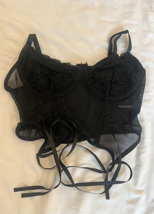 Black corset style top, brand: Shein, condition: Very good, £2.00, £2.80 includes Buyer Protection