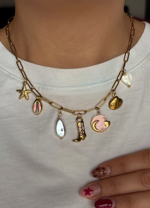 Collier charms, marca: Les belles nacrées, estado: Novo sem etiquetas, €25.00, €26.95 inclui Proteção do Comprador Pro