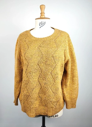 Pull jaune Thermolactyl Damart à motif chevron - Taille 50/52, marque: Damart, état: Très bon état, taille: 5XL / 50 / 22, 34,90 €, 37,35 € Protection acheteurs incluse