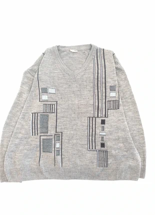 Y2k Sweater Retro Vintage coozy 80s 90s-Triple Grey Limited Edition, marca: Vintage Dressing, estado: Muito bom, tamanho: XL, €26.95, €29.00 inclui Proteção do Comprador