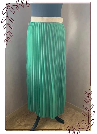 Jupe plissée verte élégante IZZY Paris – Taille unique neuve, marca: IZZY, estado: Novo com etiquetas, tamanho: Tamanho único, €25.00, €26.95 inclui Proteção do Comprador