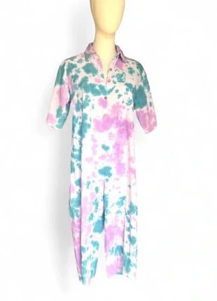 Combinaison Tie Dye en Lin Fait Main 2000’, zustand: Sehr gut, größe: L / 40 / 12, 8,00 €, 9,10 € inklusive Vinted-Käuferschutz