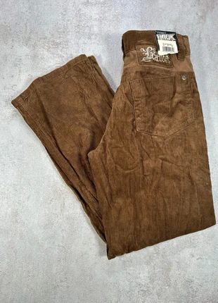 Pantalon Vintage En Velours Côtelé / Corduroy Tony Hawk brun ample texturé taille 14A, brand: Tony Hawk, condition: New with tags, size: 14 years / 164 cm, €14.00, €15.40 includes Buyer Protection Pro