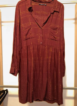 Robe chemise Bordeaux, marque: Kiabi, état: Très bon état, taille: XXL / 44 / 16, 3,50 €, 4,38 € Protection acheteurs incluse