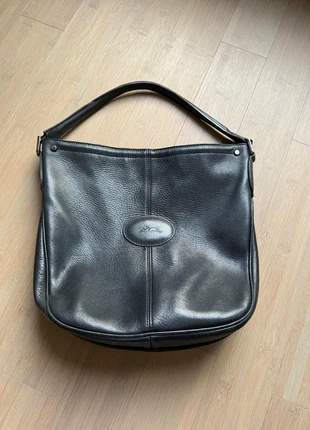 Sac à main Longchamp en cuir noir – modèle hobo, marca: Longchamp, estado: Muy bueno, 100,00 €, 105,70 € Protección al comprador incluida