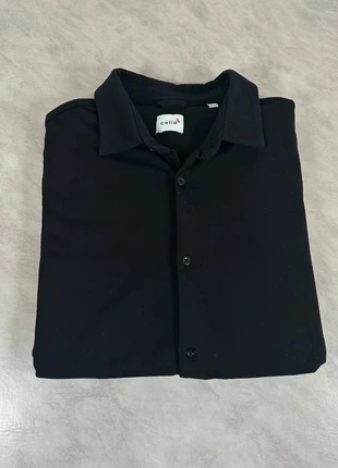 Chemise Celio noire homme M – Manches courtes, coupe droite classique intemporelle Code 221N, marque: Celio, état: Très bon état, taille: M, 18,00 €, 19,60 € Protection acheteurs (Pro) incluse