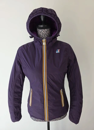 Manteau parka doudoune réversible K-way Lily thermo plus double violet taille S 🔥, merk: K-Way, staat: Heel goed, maat: S / 36 / 8, € 145,00, € 152,95 inclusief Kopersbescherming Pro