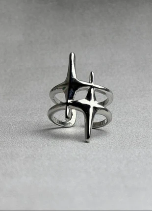 Bague étoilée en acier inoxydable, brand: CHROME, condition: New without tags, size: Adjustable, €10.00, €11.20 includes Buyer Protection Pro
