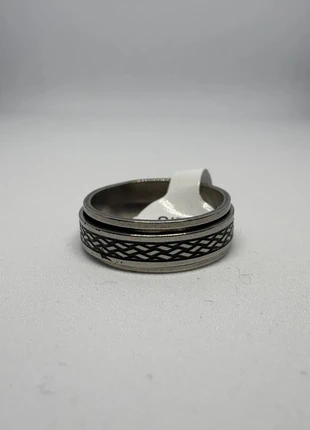 🔥 Bague acier inoxydable motif tressé – Style Viking / Streetwear / Minimaliste 🖤, condition: New without tags, size: 19.8 mm Ø, €3.30, €4.17 includes Buyer Protection Pro