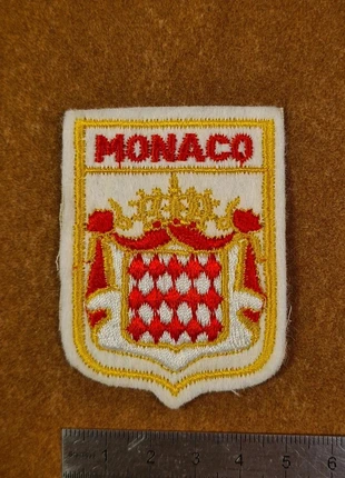 Patch écusson broderie vintage ancien – Monaco blason princier, brand: Monaco, condizioni: Ottime, €3.00, €3.85 include la Protezione acquisti Pro
