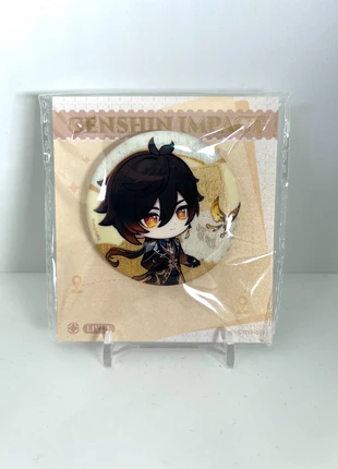 Zhongli badge série Teyvat Exhibitions Genshin Impact miHoYo, brand: miHoYo, condition: New without tags, €5.90, €6.90 includes Buyer Protection Pro