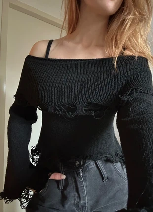 Zwarte Trui, merk: Shein, staat: Heel goed, maat: S / 36 / 8, € 10,00, € 11,20 inclusief Kopersbescherming