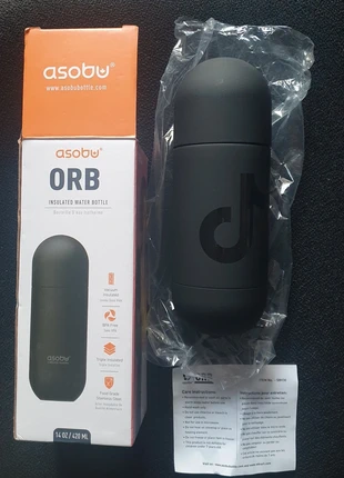 Bouteille isotherme / Gourde Voyage - 420ml avec logo TikTok - Marque ASOBU - Neuve jamais utilisée, marque: Asobu avec logo TikTok, état: Neuf avec étiquette, 15,00 €, 16,45 € Protection acheteurs incluse