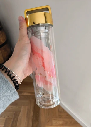 Gourde verre infuseur Fitvia rose et doré, brand: Fitvia, condition: Very good, €6.00, €7.00 includes Buyer Protection