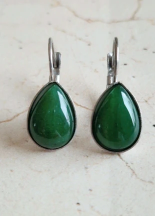 B.O Gouttes Jade vert (14×10), merk: Creatrice, staat: Nieuw zonder prijskaartje, € 9,00, € 10,15 inclusief Kopersbescherming Pro