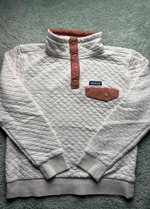 Veste Polaire Half 1/4 zip Patagonia | Femme blanc et marron | Taille M, marca: Patagonia, estado: Muy bueno, tamaño: M / 38 / 10, 40,00 €, 42,70 € Protección al comprador Pro incluida