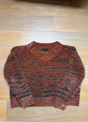 Mooie warme trui met subtiele tijgerprint in bruin en roesttinten van Sora - jbc, merk: JBC, staat: Nieuw zonder prijskaartje, maat: M / 38 / 10, € 7,00, € 8,05 inclusief Kopersbescherming