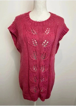 Pull sweat sans manches en maille rose pour femme taille M #CS4, zustand: Sehr gut, größe: M / 38 / 10, 12,00 €, 13,30 € inklusive Vinted-Käuferschutz