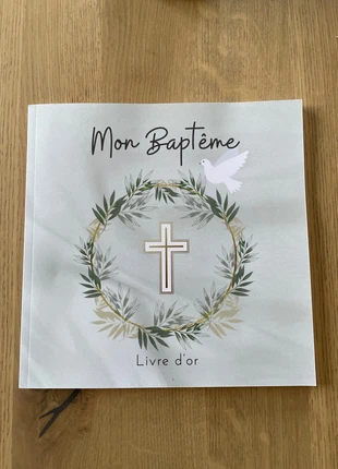 Livre d’or baptême, marque: aucune marque, état: Neuf avec étiquette, 7,50 €, 8,58 € Protection acheteurs incluse